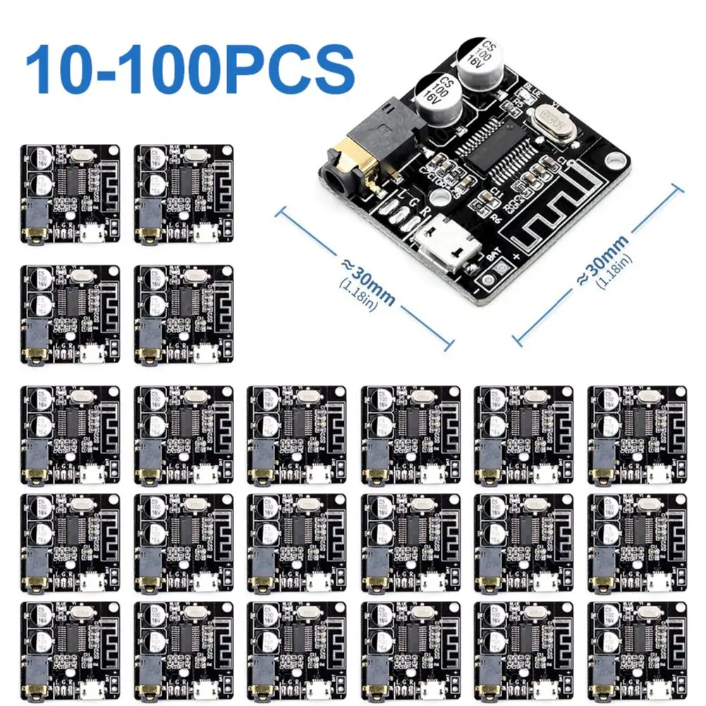 10-100PCS VHM-314 Bluetooth 4.1/5.0 Audio Receiver Board Bluetooth Decoder MP3 Lossless Decoder Board Wireless Stereo Module