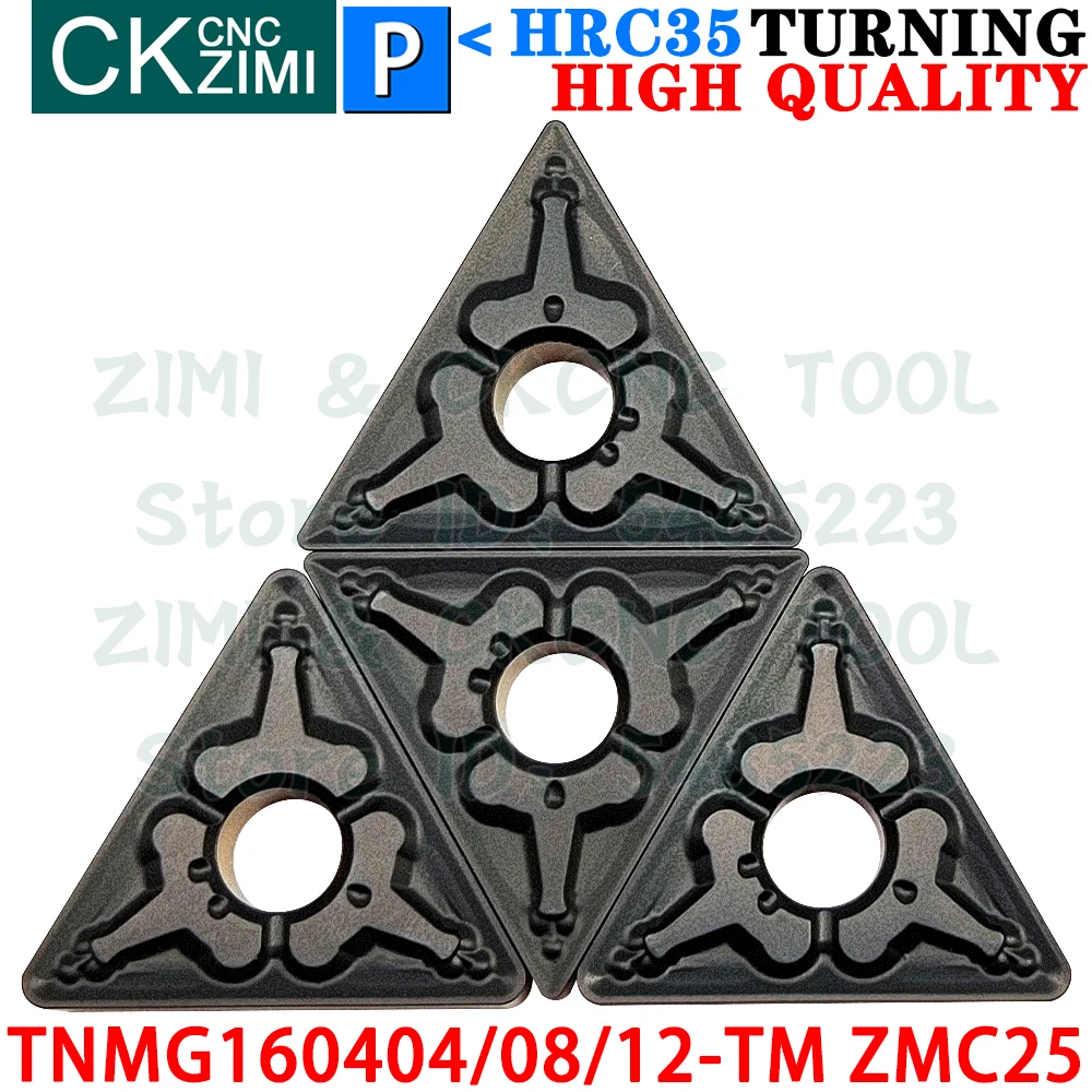 TNMG160404-TM TNMG160408-TM TNMG160412-TM ZMC25 Carbide Insert External Turning Inserts Tools ​TNMG CNC Metal lathe Cutting Tool