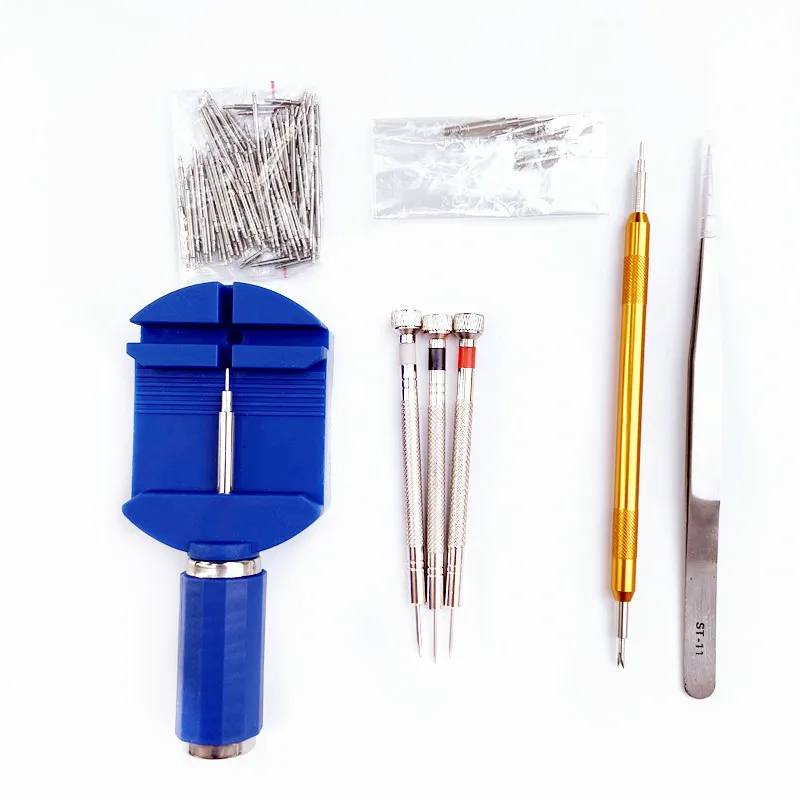 Narzędzie do naprawy zegarków Narzędzia do naprawy zegarków Regulowany pasek Zapasowa bateria 147 Torby na narzędzia do naprawy zegarków