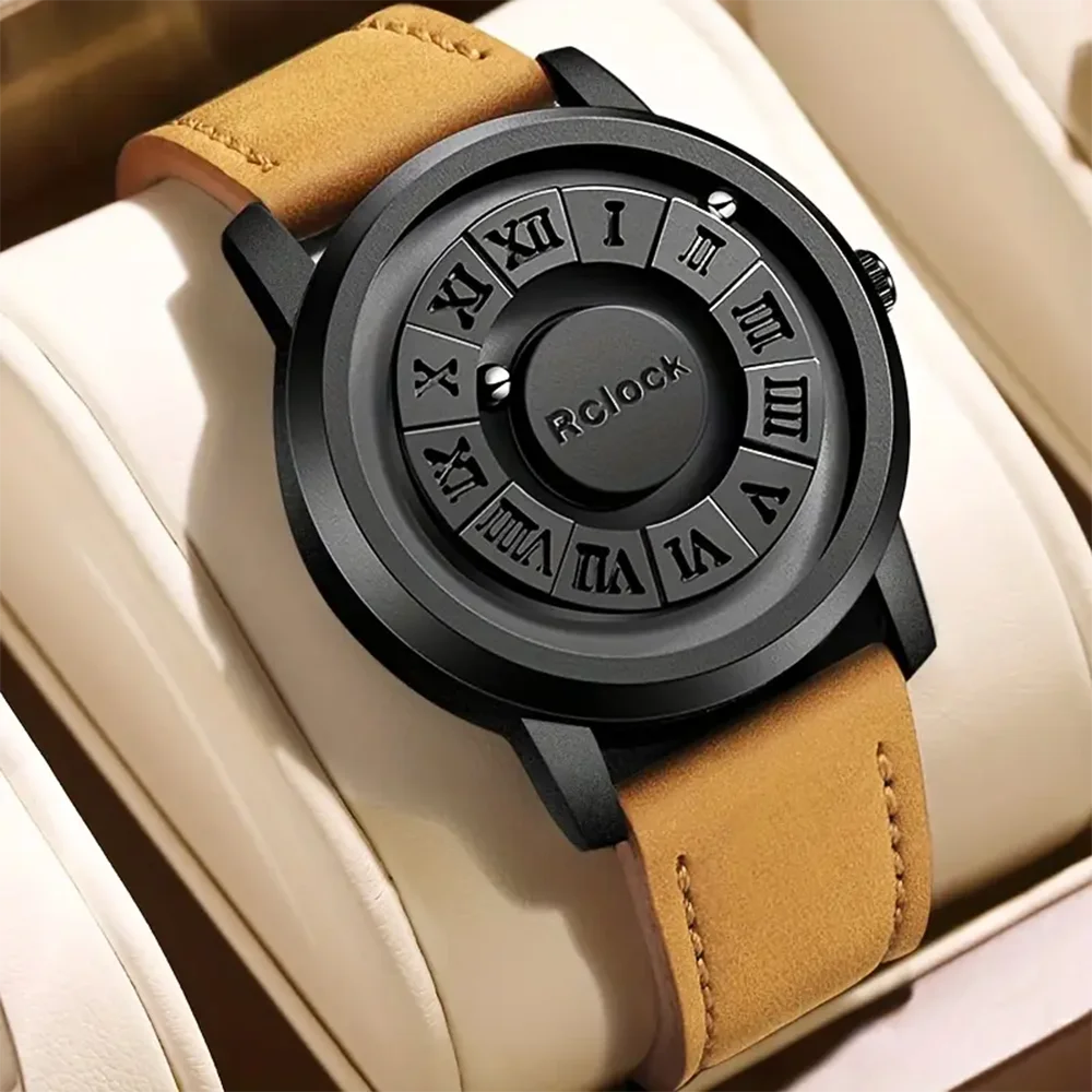 Nieuw stijl quartz herenhorloge, exotisch ontwerp, een modieus en casual quartz herenhorloge, vakantiecadeaus