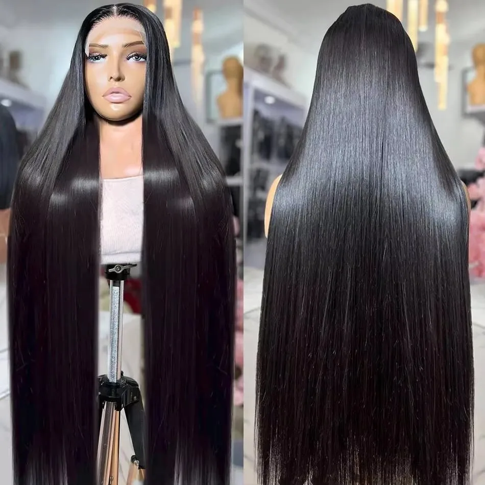 HD Lace Frontal Wig 30 36 inch Straight Human Hair Wigs 200% 13x4/6 Transparent Lace Front Wigs 5x5 Human Hair Lace Closure Wigs