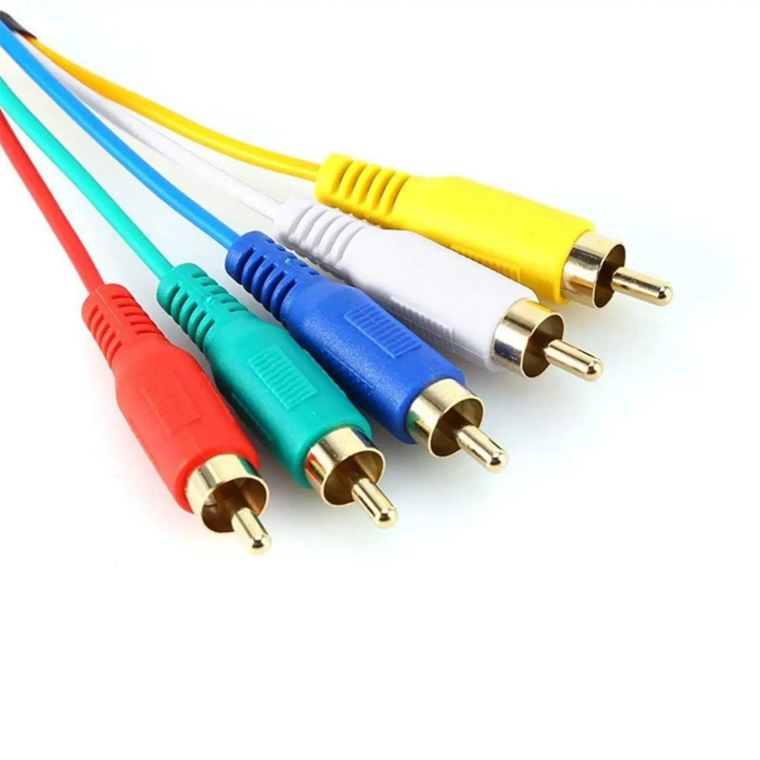 HDMI to RCA Cable, HDMI Type A Male to 5RCA Male Plug Video Audio Cale Converter Adapter Cable for HDTV Plasma TV DVD etc