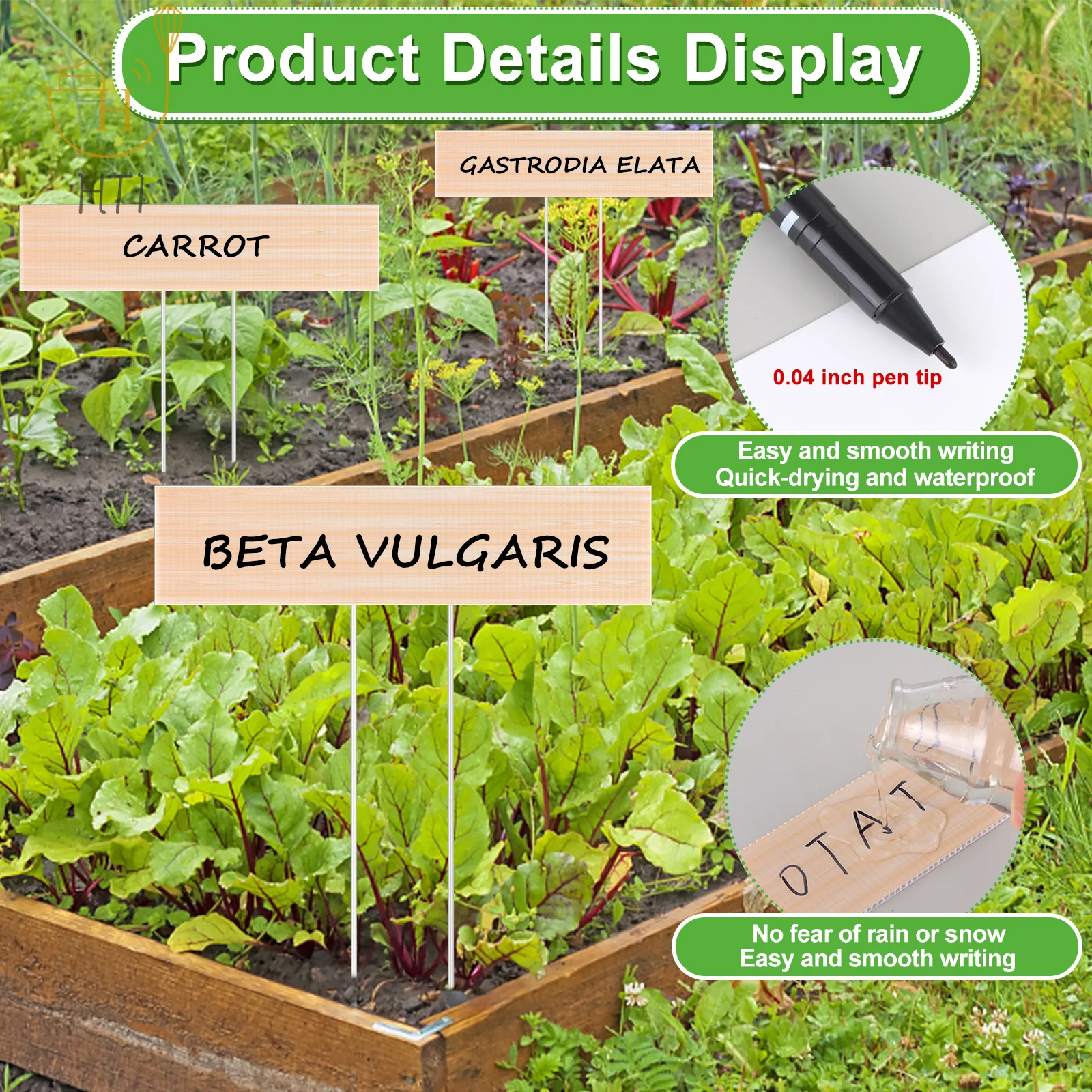 ป้ายป้ายพลาสติกบอกชื่อต้นไม้สว - Garden Label Marker บทวิจารณ์และราคา