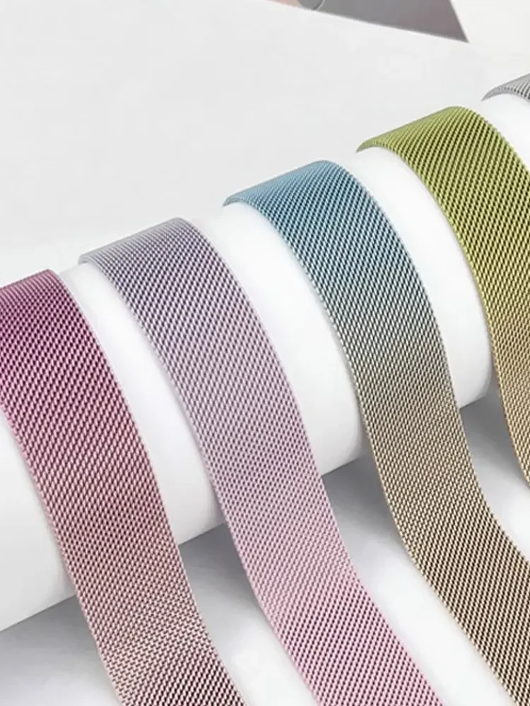 Milanese Loop for apple watch band ultra-2 49mm 44mm 45mm 40mm 41mm 42-44mm Pride strap bracelet iwatch series 9 8 7 6 SE 5 4 3