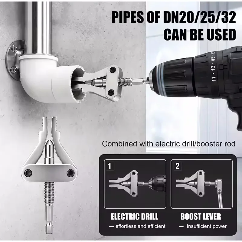 1PC Hex Shank Broken Pipe Screw Extractor Set Drill Powered Remover For Stripped Bolts Faucet Valve Plumbing Repair Tool