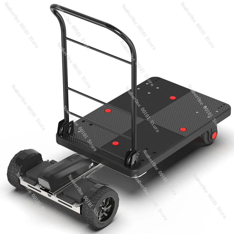 

Small motion-sensing electric trolley, grocery shopping, express cargo flatbed truck, warehouse trolley, small moving truck