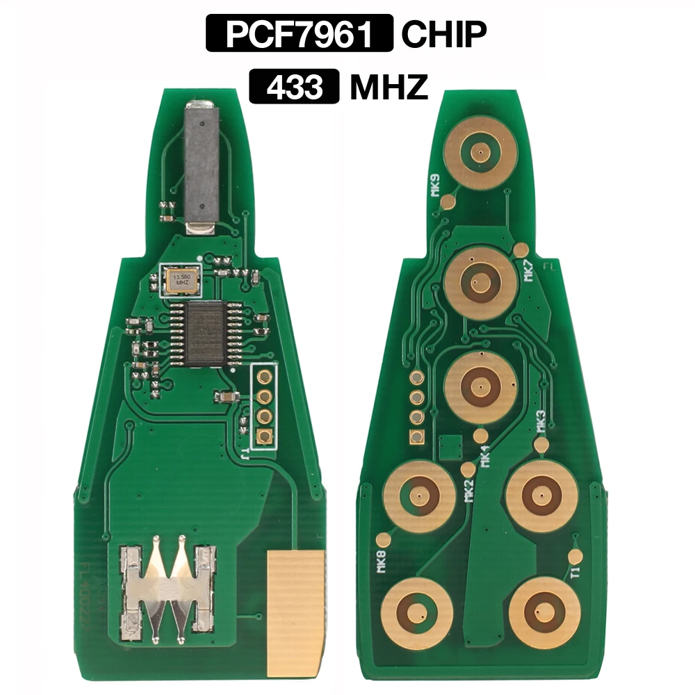 

jingyuqin 2/3/4/5/6/7 BTN Remote Key Circuit Board Fob 433MHZ PCF7961 Chip For Jeep Grand Cherokee Chrysler Dodge Replacement