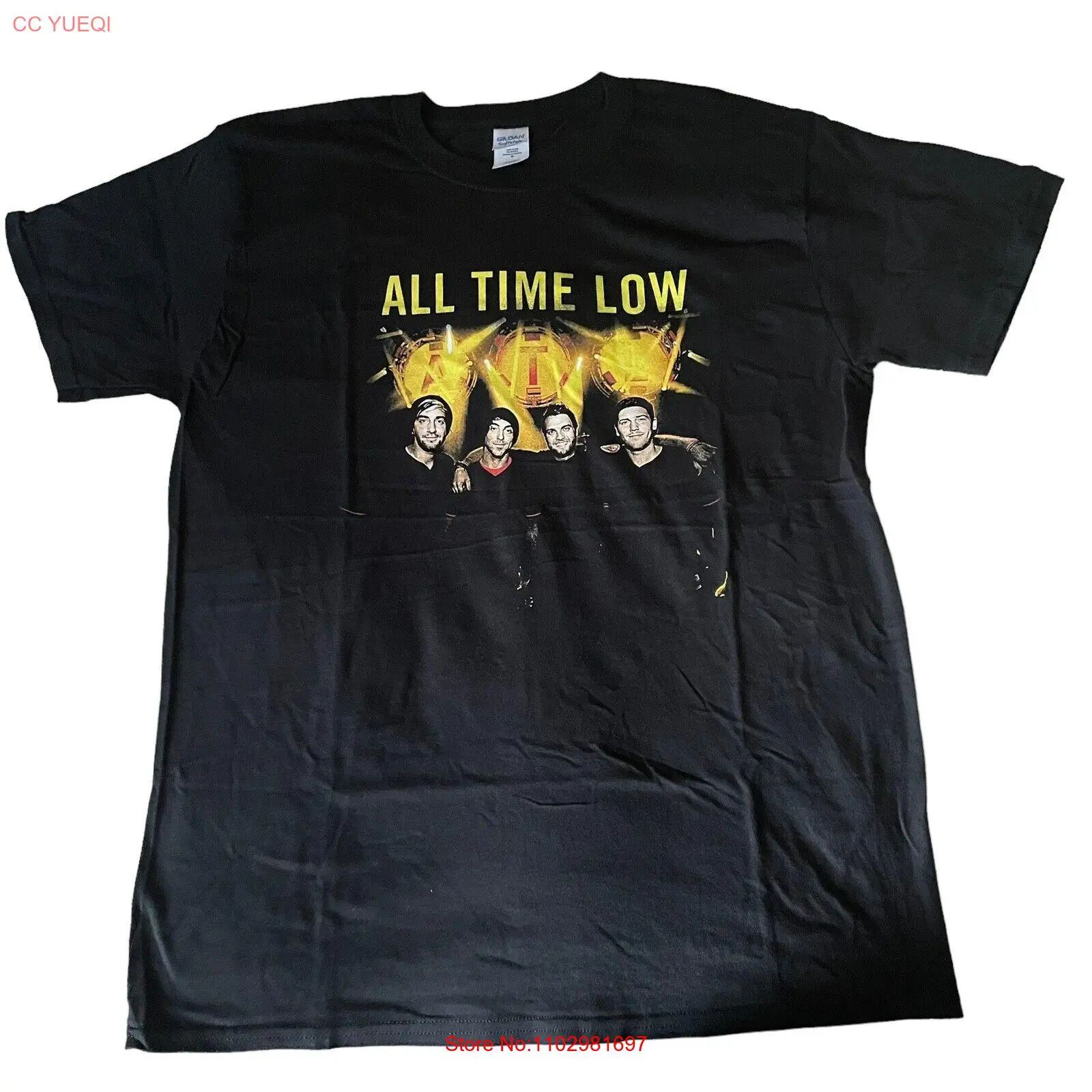 New Official ALL TIME LOW - Lights T-Shirt Black Men's Size L Large BNWOT Rare