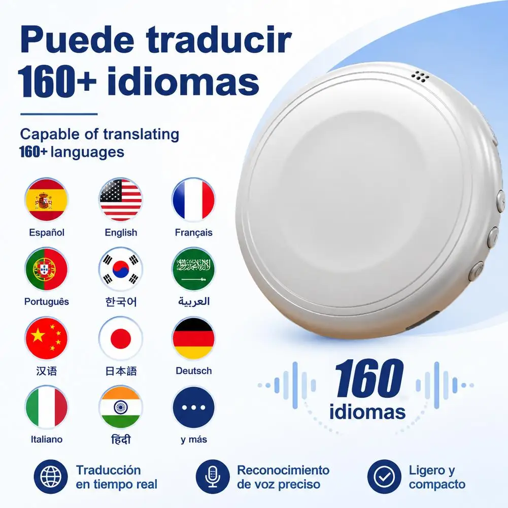 Intelligent Wearable Translator AI Translation Speaker 133 Language Real-time Translation Tourism Learning Tool AI Oral Practice
