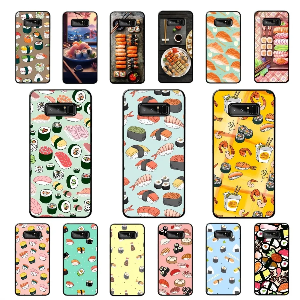 Food Sushi Phone Case For Samsung Note 8 9 10 20 Pro Plus Lite M 10 11 20 30 21 31 51 A 21 22 42 02 03