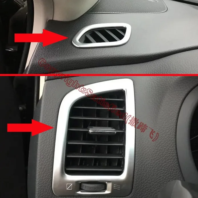 

Interior Air-Condition Vent Outlet Cover Trim For Nissan Altima 2016 2017 Car Accessories Stickers