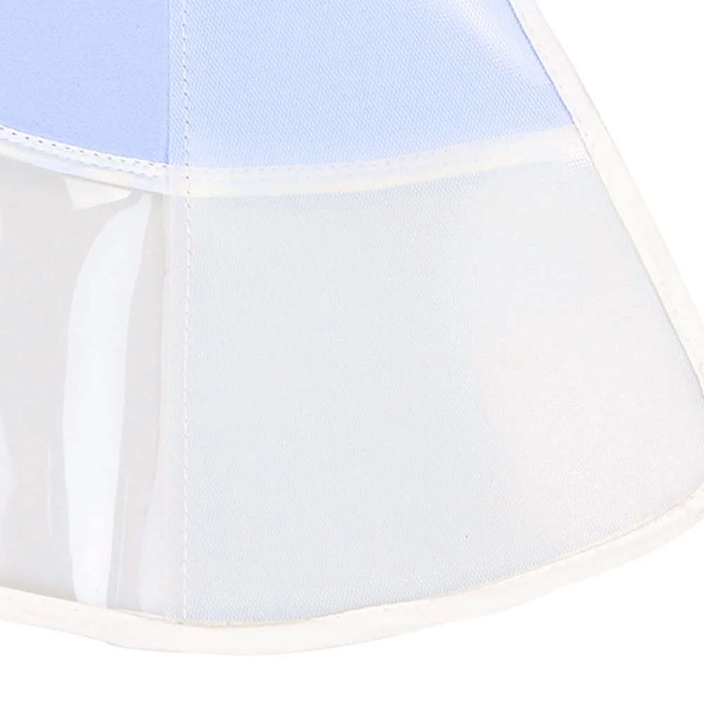 

Transparent Sterilization Collar For Pet Cat Dog Kitten Size L Blue Anti-Scratch Protective Lightweight Recovery