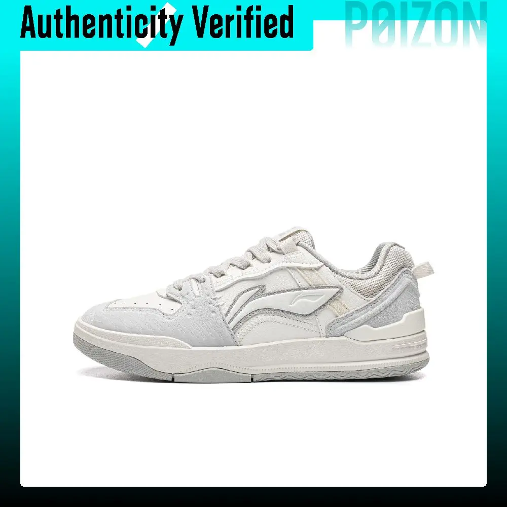 Li-Ning Moon Glaze V2 Skate Shoes Women's Low-top Mist White/Crystal Gray AGCW378-1