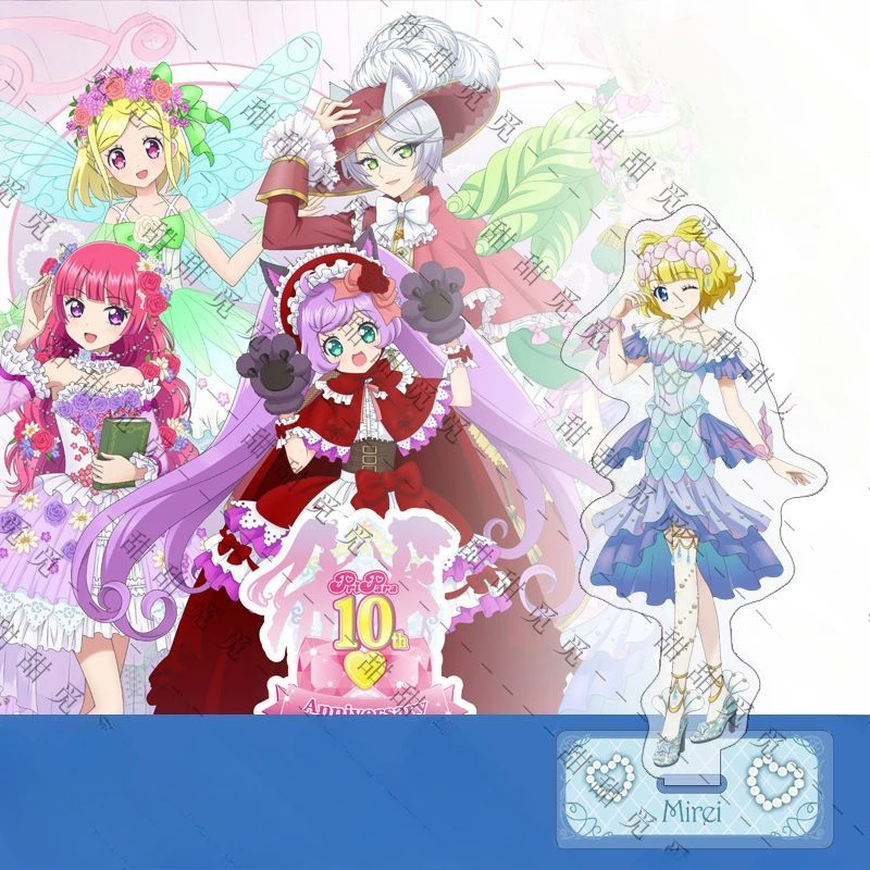 Pripara acrílico suporte sinal ornamentos kawaii requintado estudante desktop decorar anime figura dos desenhos animados coletar presente de aniversário da menina