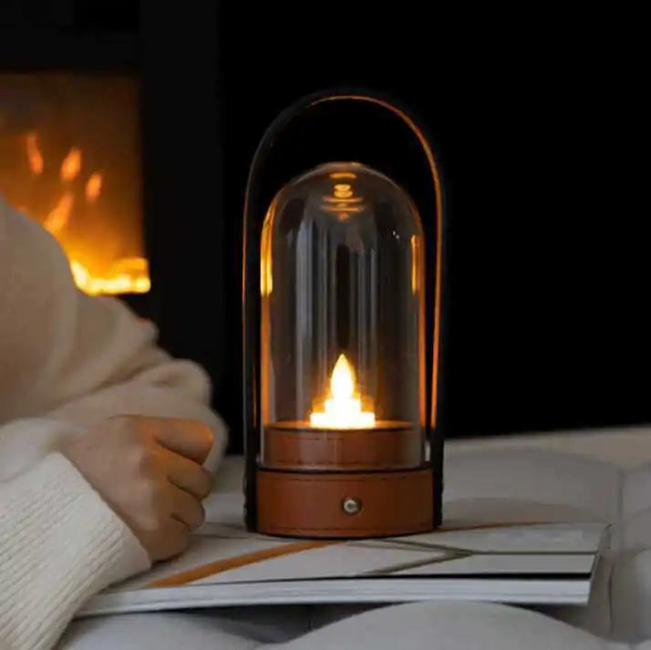 Modern simple portable desk lamp wireless charging premium atmosphere retro decoration desktop living room bedroom bedside lamp