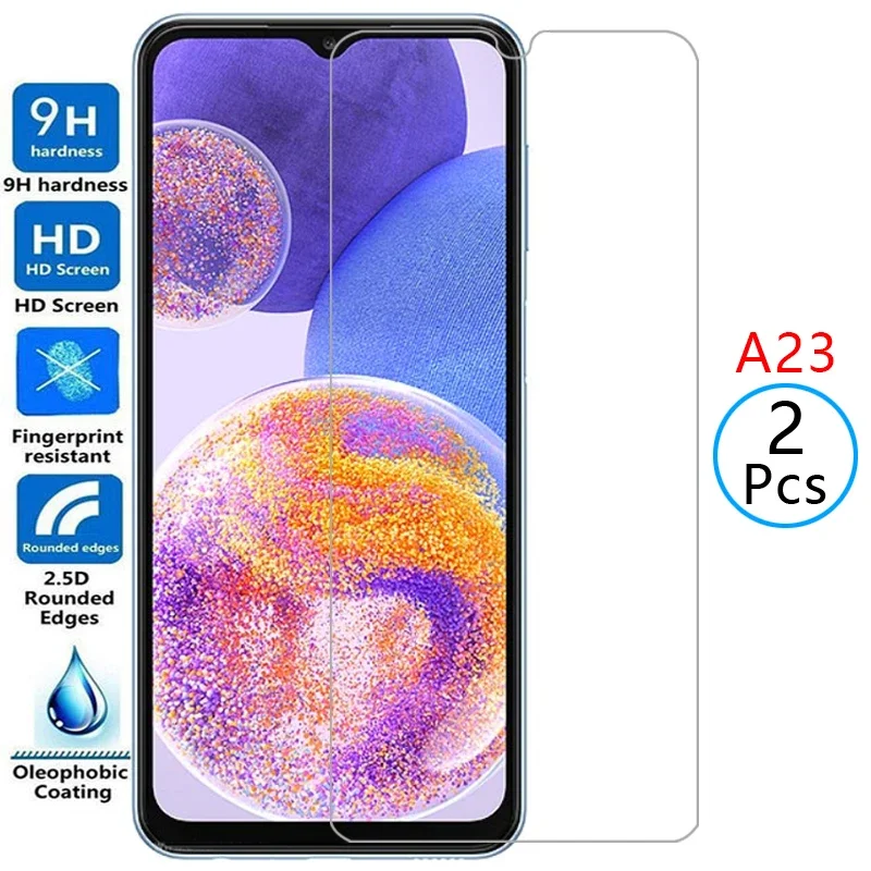 Tempered Glass For Samsung A23 Protective Glass Screen Protector On Galaxy A 23 23A Film Samsun Samsumg Sansung Galxy Samsunga23