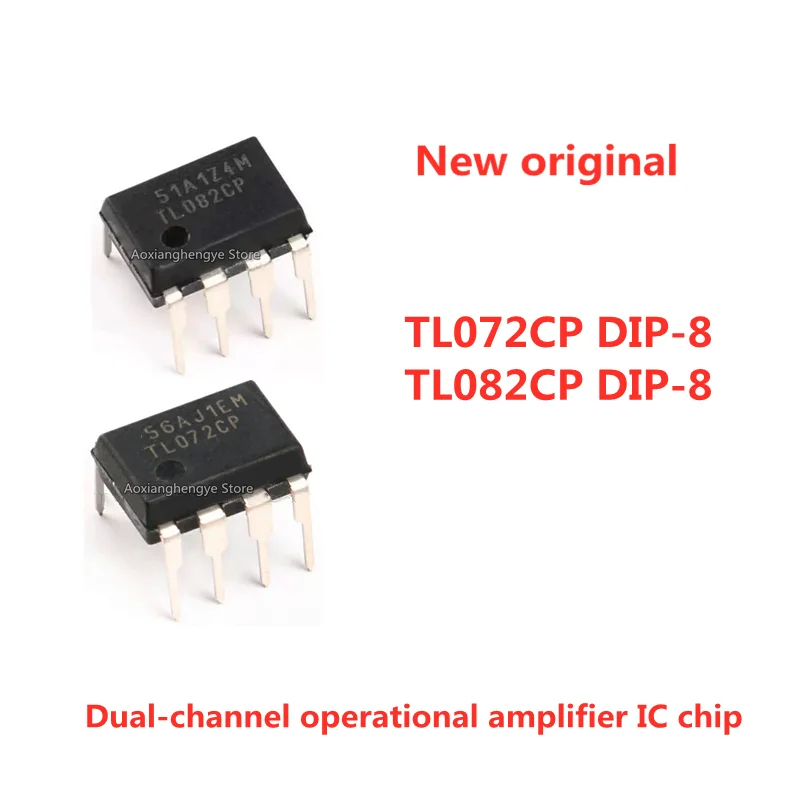10PCS TL072CP TL082CP DIP-8 Straight-in insertion JFET Dual-channel operational amplifier Support BOM List Quotation