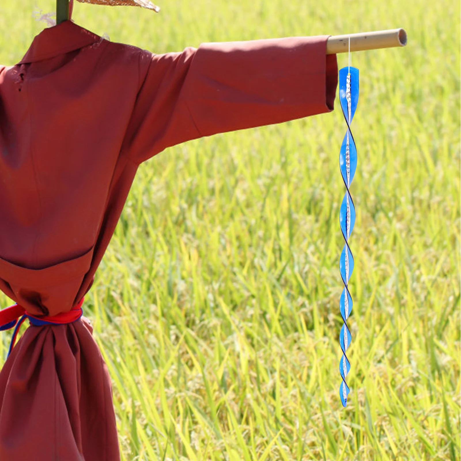 

10 Pcs Birdproof Decorative Strips Spiral Rods Reflectors Backyard Care Birds Scare The