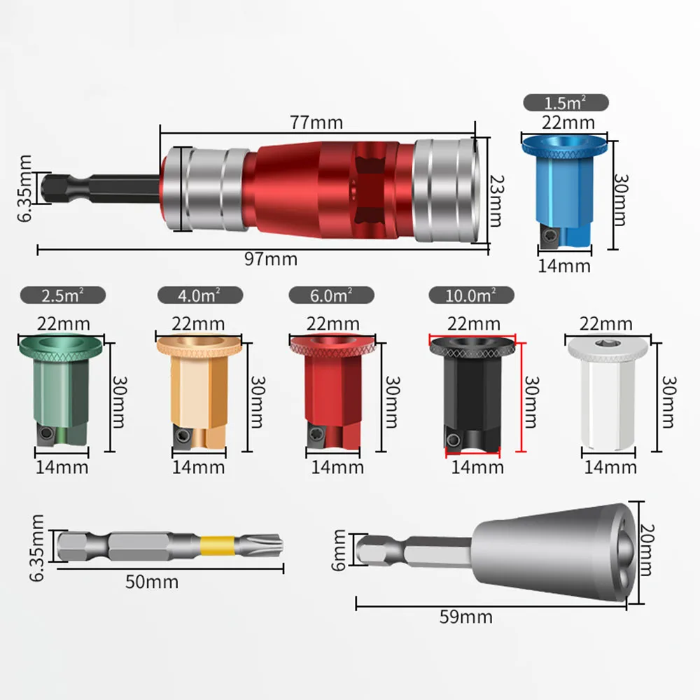 Electric Wire Stripper For 1.5/2.5/4.0/6.0/10 Electricians Cable Stripping Machine Sofe/Hard Wire Fast Peeling Device