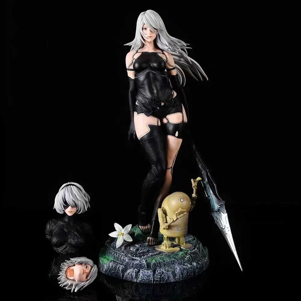 Neil Mechanical Era A2 Miss Sister Three Headed Carved Half Statue Battle Damaged Anime Handmade Model Wholesale