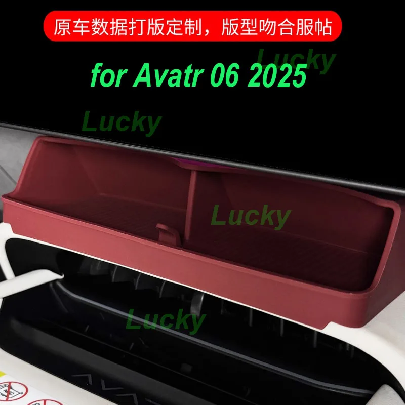 

Car Central Console Eyeglass Case Storage Box for Avatr 06 2025 Silicone Spectacle Case Glasses Box Interior Accessories