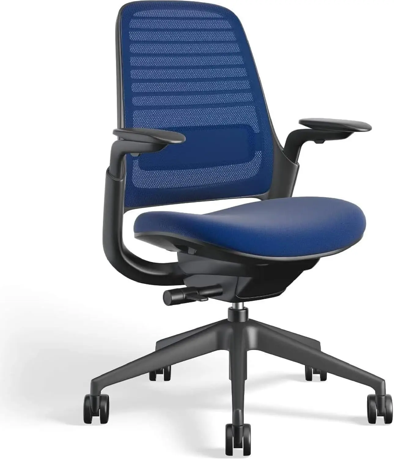 Steelcase Series 1 Office Chair - Ergonomic Work Chair with Wheels for Carpet - Helps Support Productivity - Weight-Activated Co