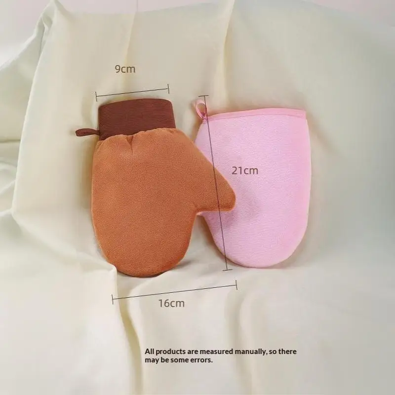 Körperlotion-Handschuh Selbstbräunungs-Handschuh Doppelseitig Verhindert Klebrige Hände Applikator Schnell Trocknender Beflockter Handschuh Make-up-Applikator – Detail 17