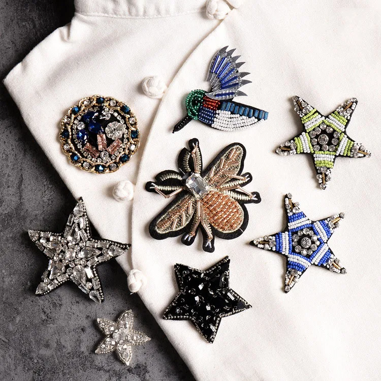 Handgemachte Strass Tuch Patch Kleidung Zubehör Zubehör Kleidung Taschen Schuhe Patch DIY