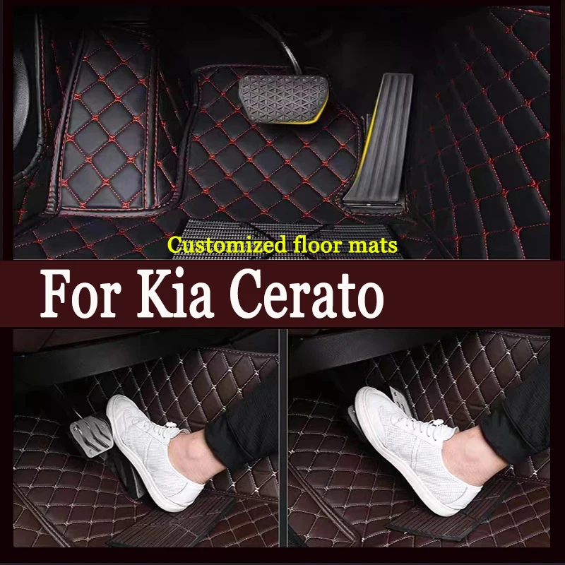 

Автомобильные коврики для Kia Cerato 2007 2008 2009 2010 2011 2012 2013 2014 2015 2016 2017 Пользовательские автомобильные подушечки для ног Аксессуары для интерьера