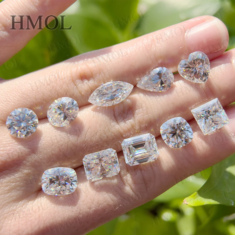 Moissanite Stone Wholesale Price Oval Herat Triangle Radiant Asscher Fat Triangle Pear D White Multishapes Lab-Grown Gemstones