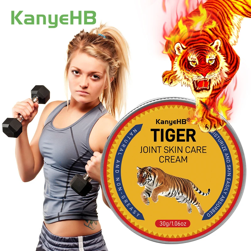 1Pcs Tiger Plaster Creatine Muscle Pains and Articular Arthritis Joint Hot Back Pain Cream Knee Medical Cream Health Care G122