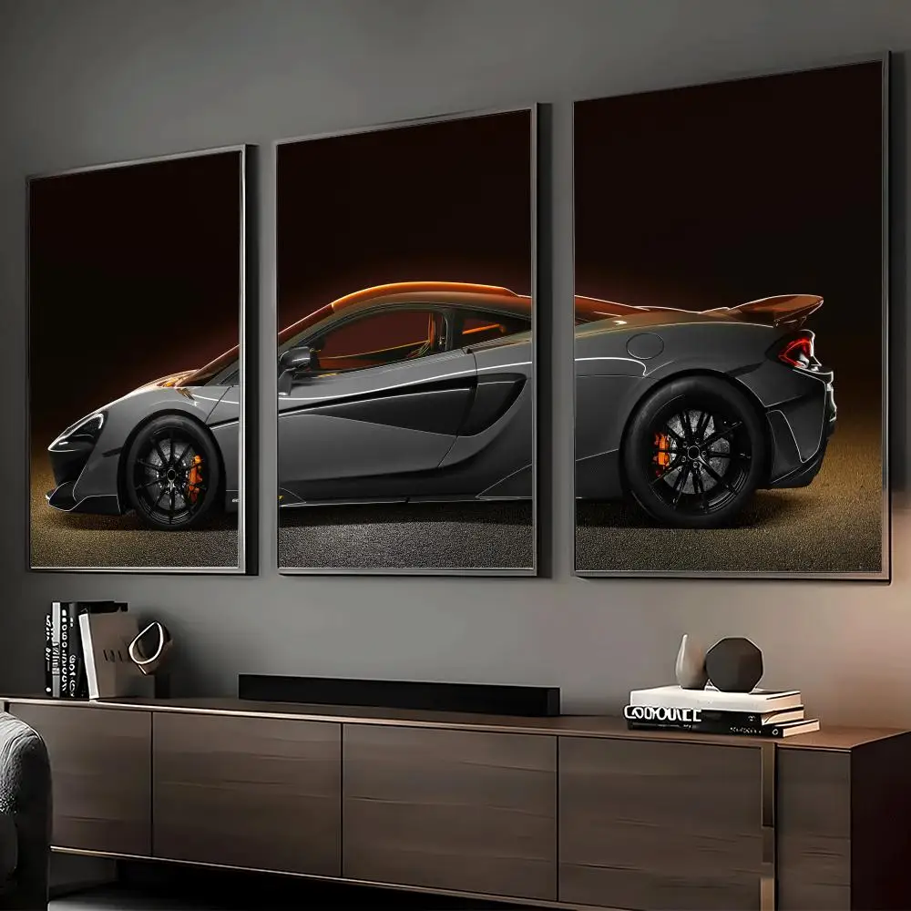 600LT Sport Profile Painting Calligraphy Canvas Poster Set Wall Artwork Prints for Bedroom Living Room Home Decor Gift