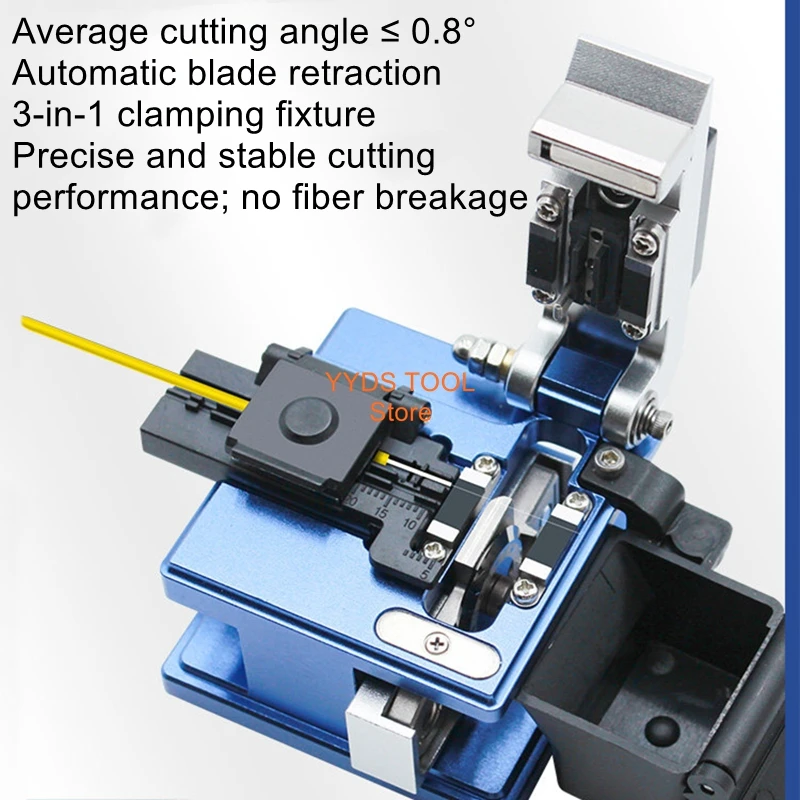 Telecom-Grade Network Cable Tools and Accessories: Fiber Optic Cutter with High-Precision, Sharp Blades and Automatic Retraction