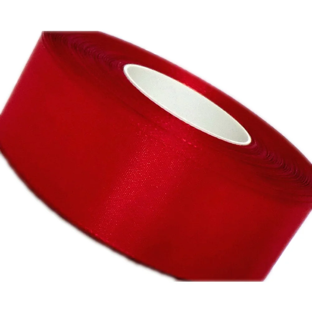 

50m Solid Dacron Gift Ribbon Red Curling Ribbon Smooth Polyester Texture for Wrapping Hair Bows Craft Floral Arrangements