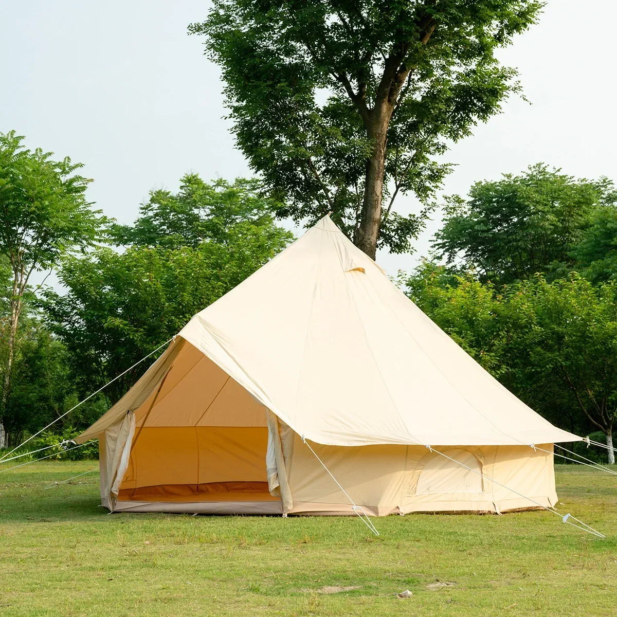 Luxury Canvas Bell Tent & Cotton Teepee Dome Tent - Ideal for Glamping Resorts