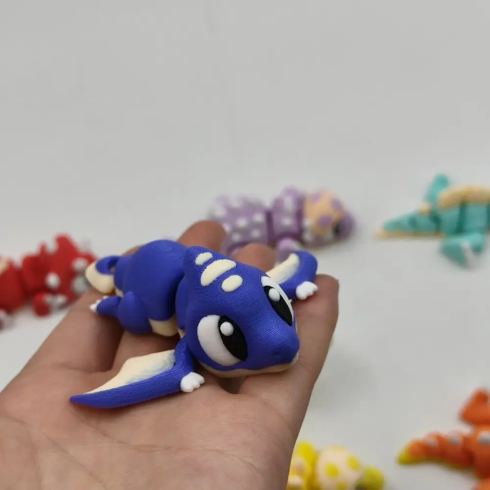 

Movable Joints 3D Printed Dragon Realistic Handicraft 3D Rotatable Articulated Dragon Cartoon Figurine