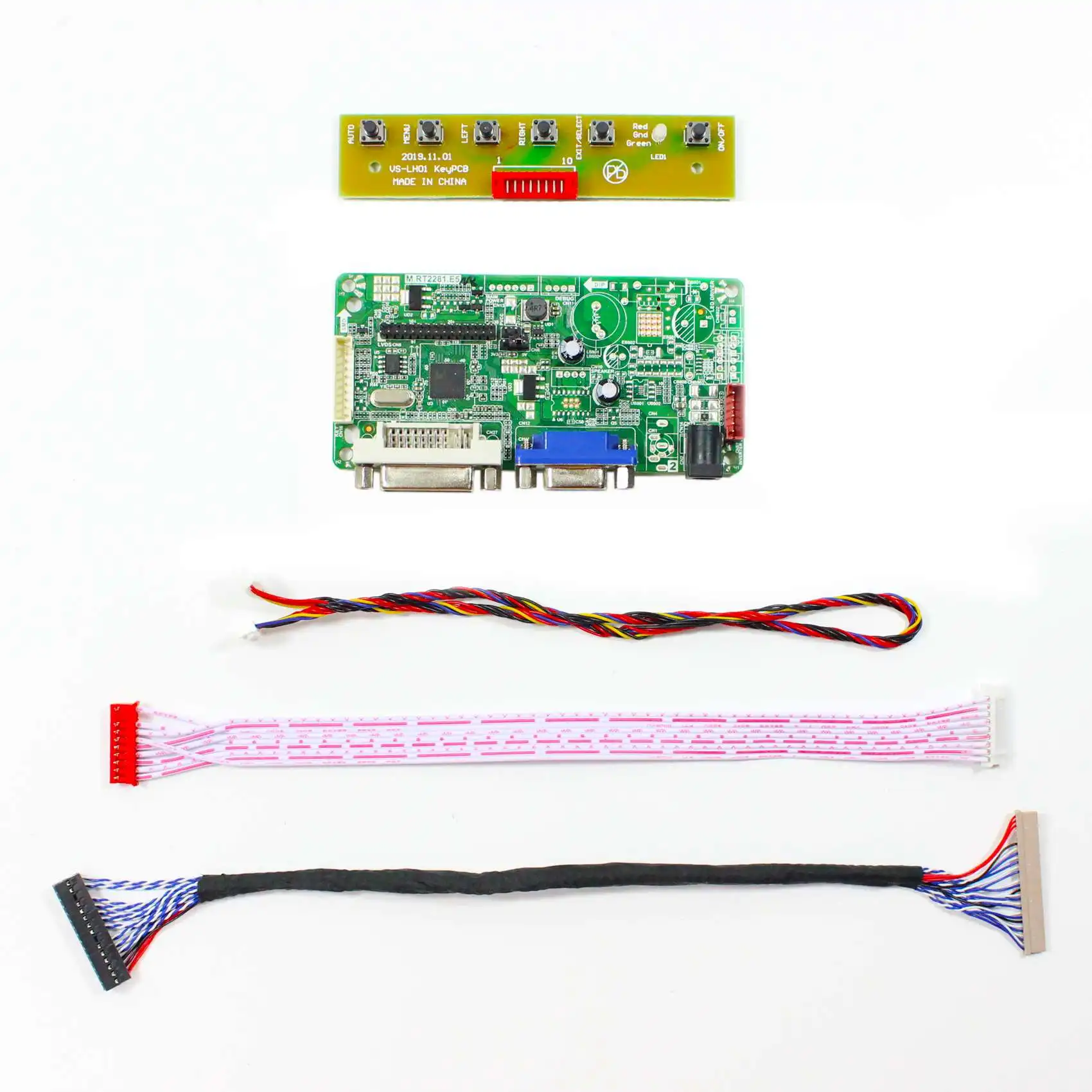 VGA DVI กระดานควบคุมแอลซีดี RT2281สำหรับ19ใน G190ETN01.2 G190ENT01.4หน้าจอ LCD