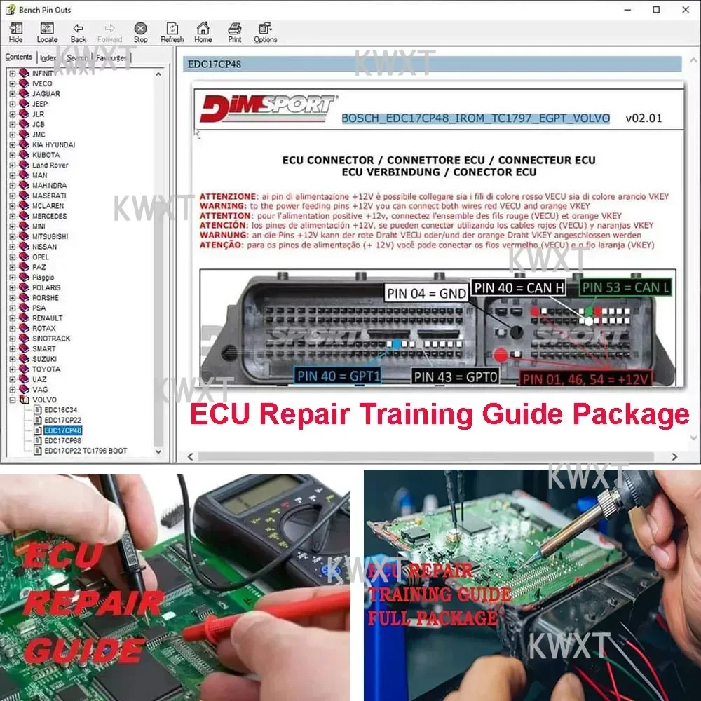 ECUs Programming ECU Repair Training Course Guide Package  Ecus Program  Ecm Repair  File Package with Images + IMMO OFF_pack