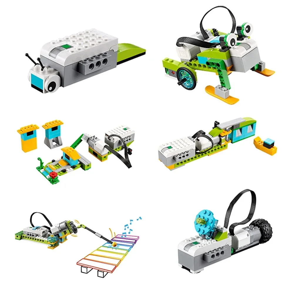 DIY Programmering Robot Elektronische Bricks Kit Compatibel met legoeds WE-DO 2.0 45300 Bouwstenen High-tech Onderwijs Geschenken 50 P