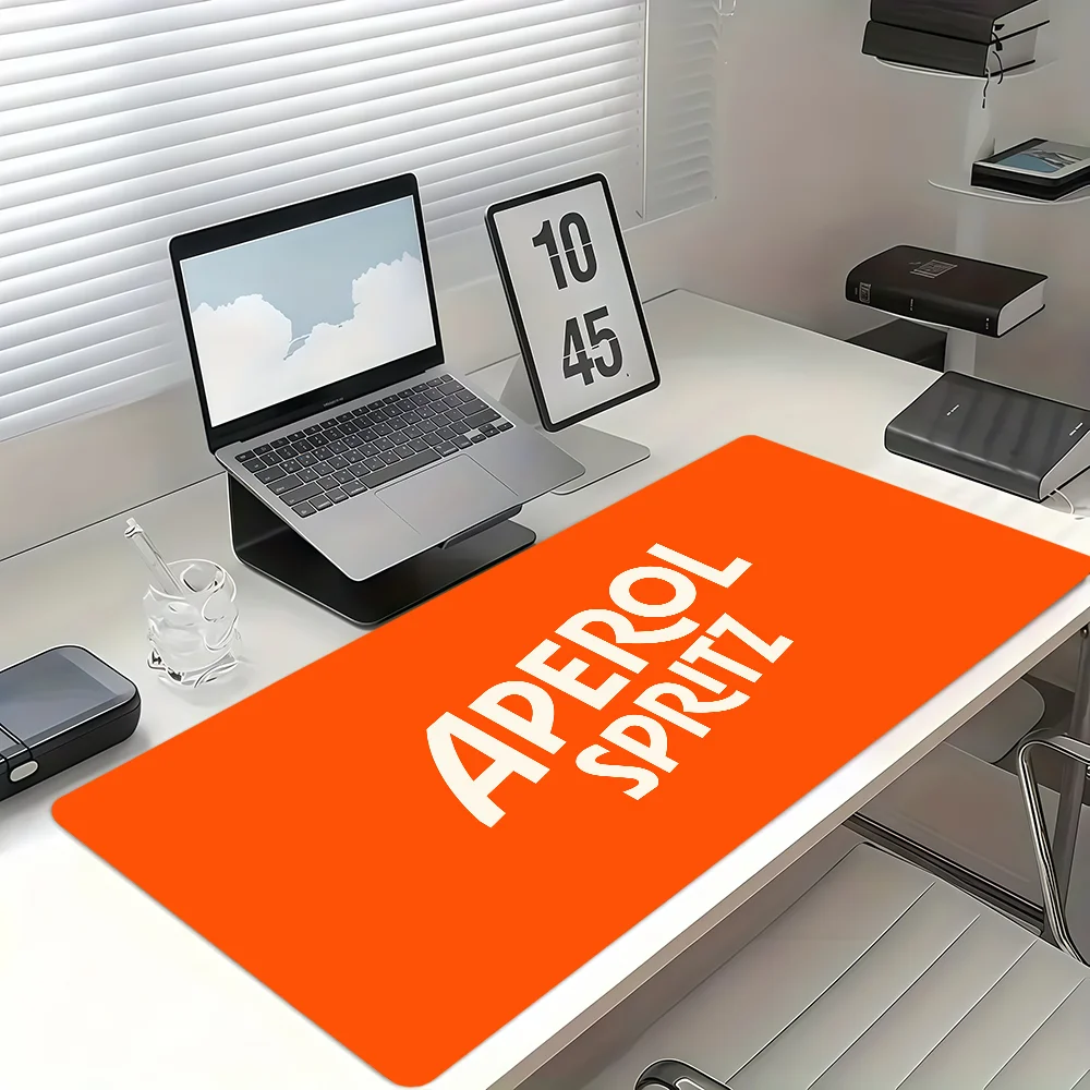 Orange Fashion A-Aperol S-Spritz Mouse Pad Non-slip Thickened MousePad Large Writing Lockedge Office Student Gaming Cushion