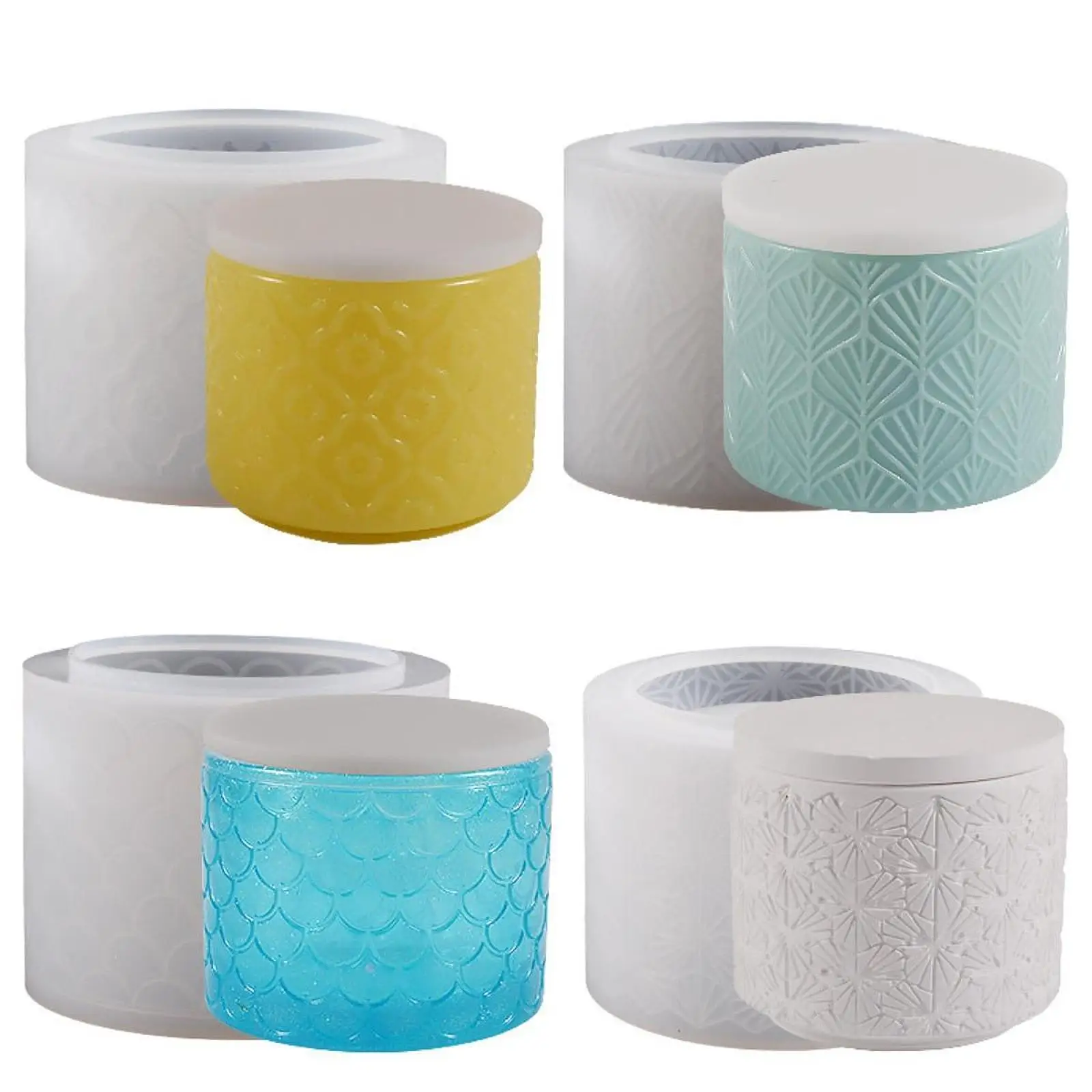 

Round Cup Silicone Casting Jewelry Container Pen Holder Cube Round Box Mould