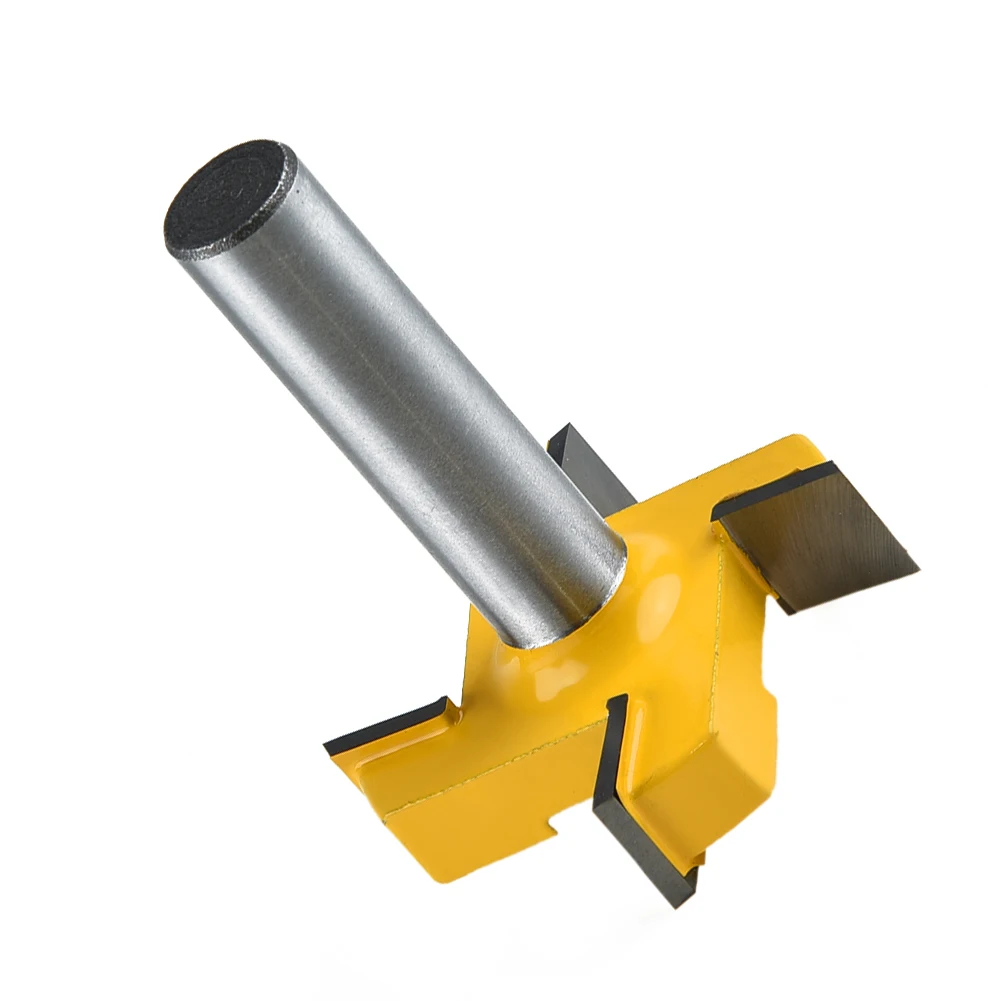 CNC Spoilboard Surfacing Router Bit 1/2 Inch Shank Carbide Tipped 4 Wing Planing For Wood MDF Plywood Particle Board Tool