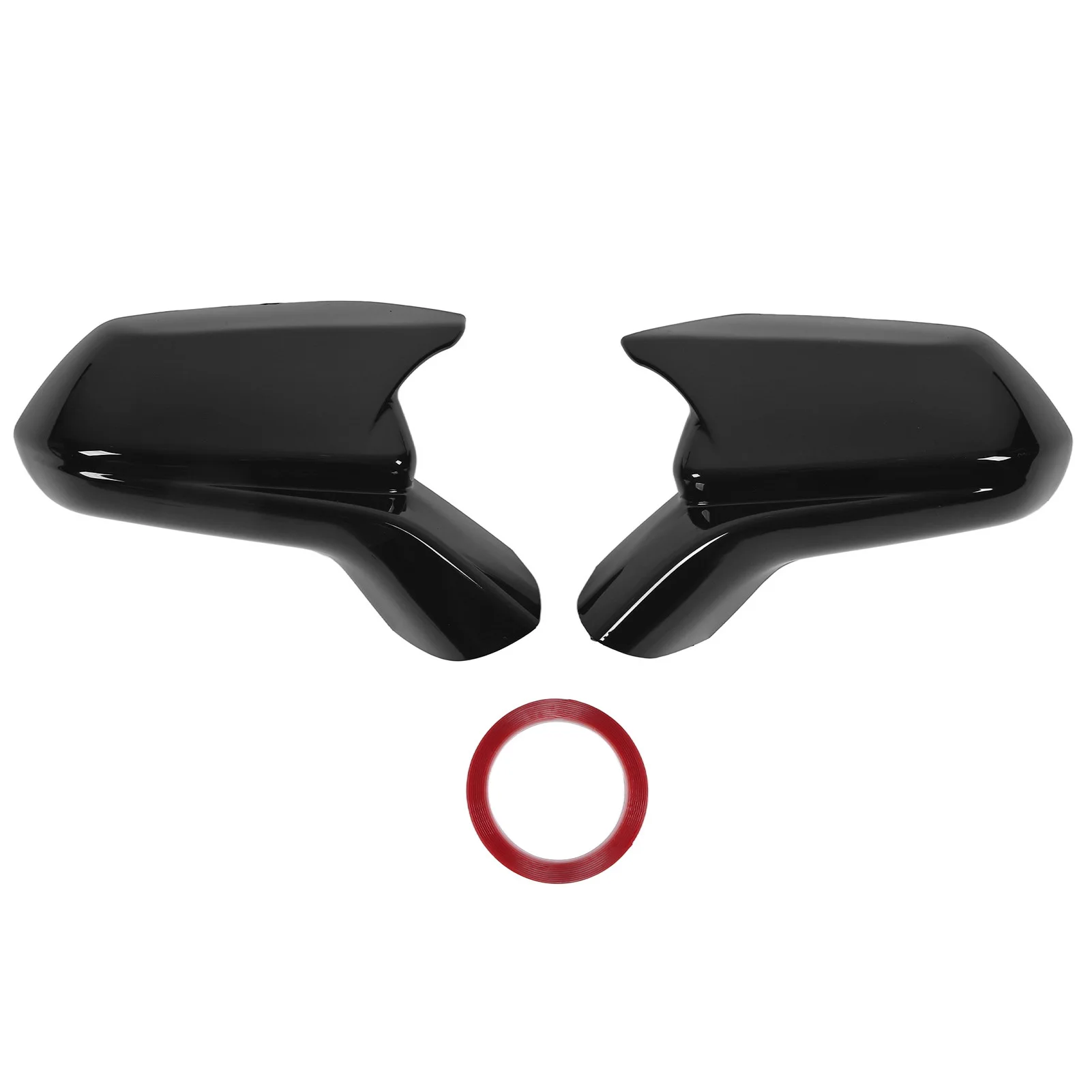 For Chevy Camaro 2016 2017 2018 2019 2020 2021 2022 2023 1 Pair Left+Right Gloss Black Rearview Mirror Cover Housing Cap