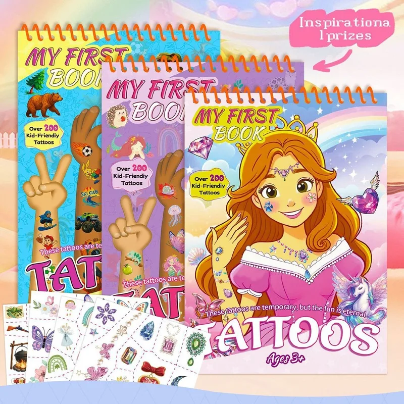 

Детские канцелярские наклейки, набор наклеек с татуировками с героями мультфильмов, 3, тематическая книга с мультяшной мечтой, наклейки для украшения драгоценных камней, тихая книга