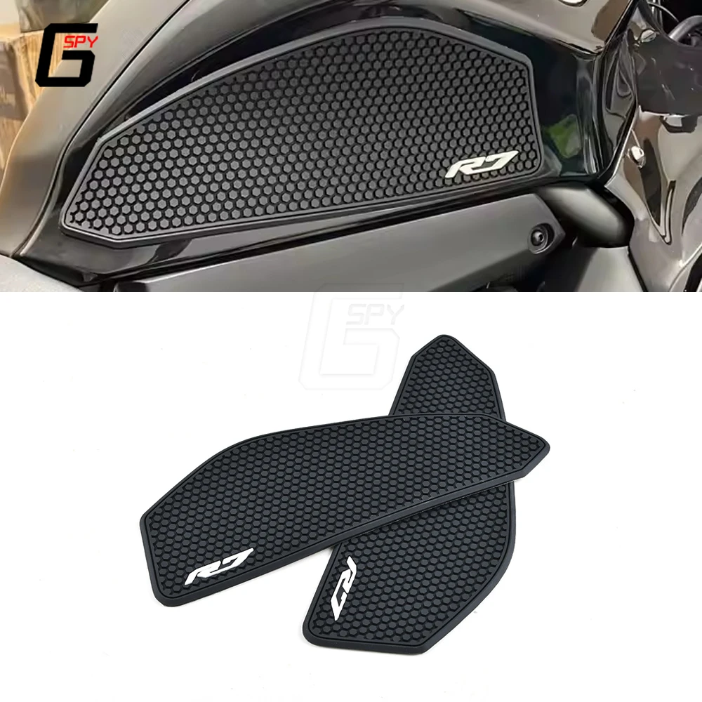 

Новинка 2025 года YZF R7 YZFR7 YZF-R7 2021 2022 2023 2024, накладки на бак мотоцикла, наклейки на топливный бак, защитная нескользящая накладка на колено для YAMAHA