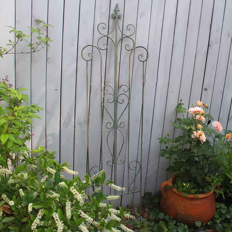 

Rustic Green Iron Garden Fence and Climbing Frame