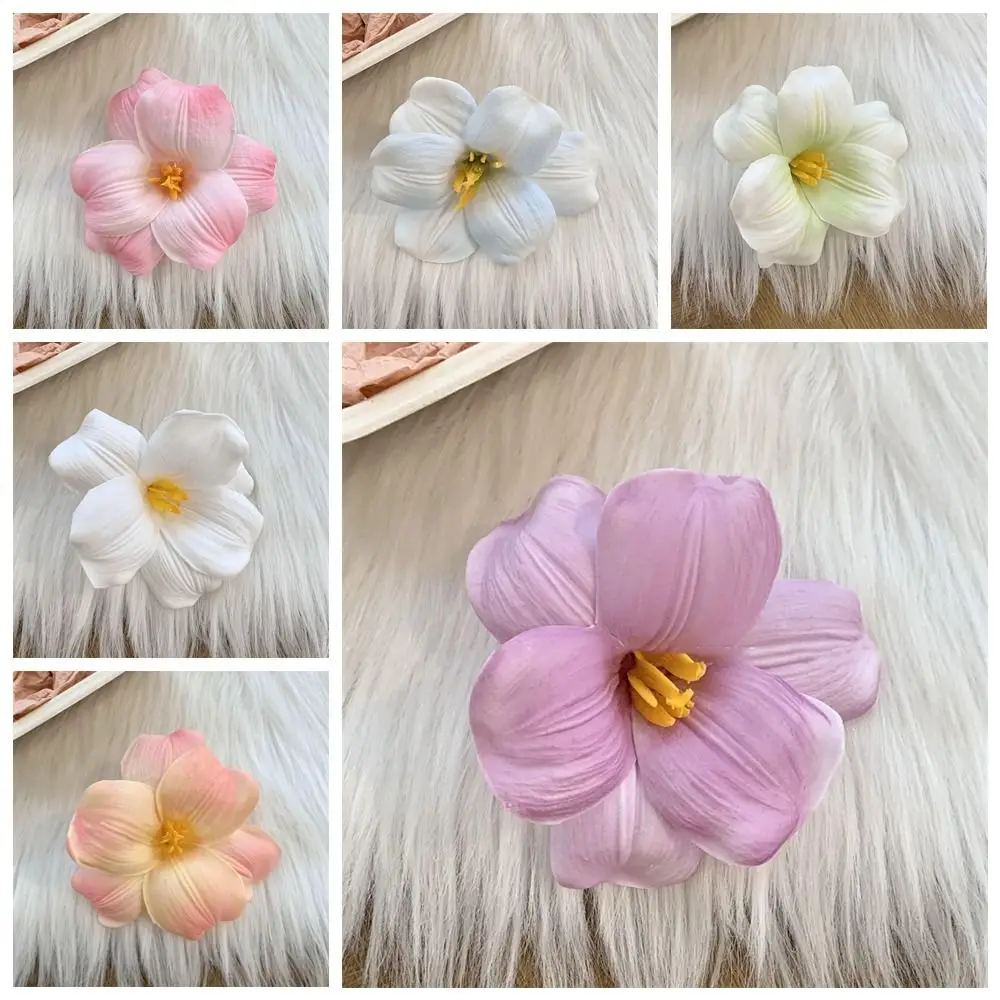 Тканевая заколка для волос с имитацией цветка, корейский стиль, богемный стиль, заколка для волос с цветком тюльпана, головной убор, женские аксессуары для волос на берегу моря