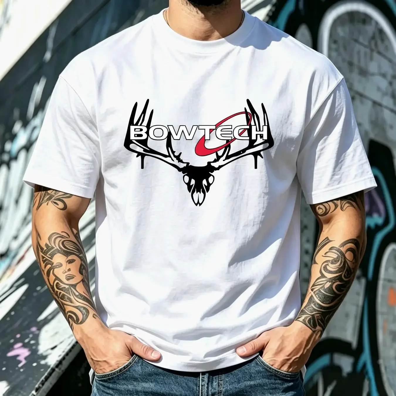 washed T Shirt Bowtech Archery Bows Hunting Logo Size S 5Xl Classic long or short sleeves vintage Washed Unisex Stretched