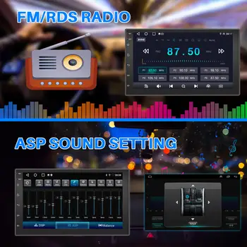 ESSGOO 安卓 13 系統 4+64GB 車載音響主機,支援 CarPlay、10 吋雙 DIN 螢幕、GPS 導航、多媒體視訊播放器、藍牙、WiFi、FM 收音機、USB 介面和鏡像鏈接 6 最佳銷售 安卓4GB內存雙DIN車用主機 - №1