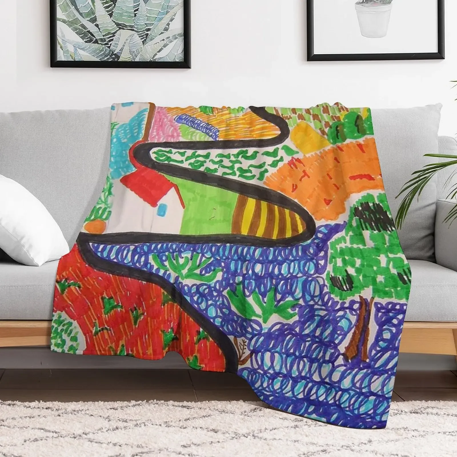 David Hockney Throw Blanket For Sofa Thin Blankets Sofas Of Decoration Warm Blankets